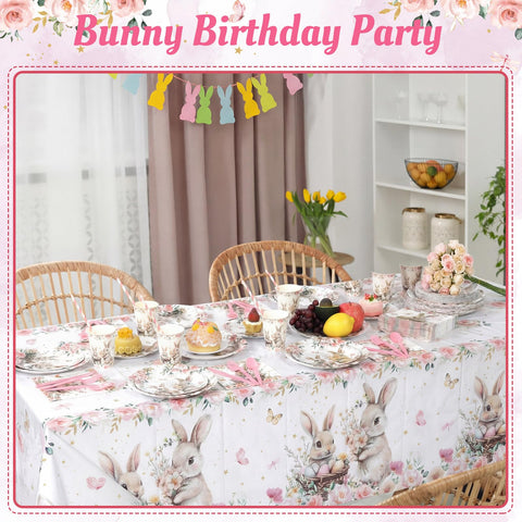 Funnymoom PE tablecloth 54x108 inches protects surfaces