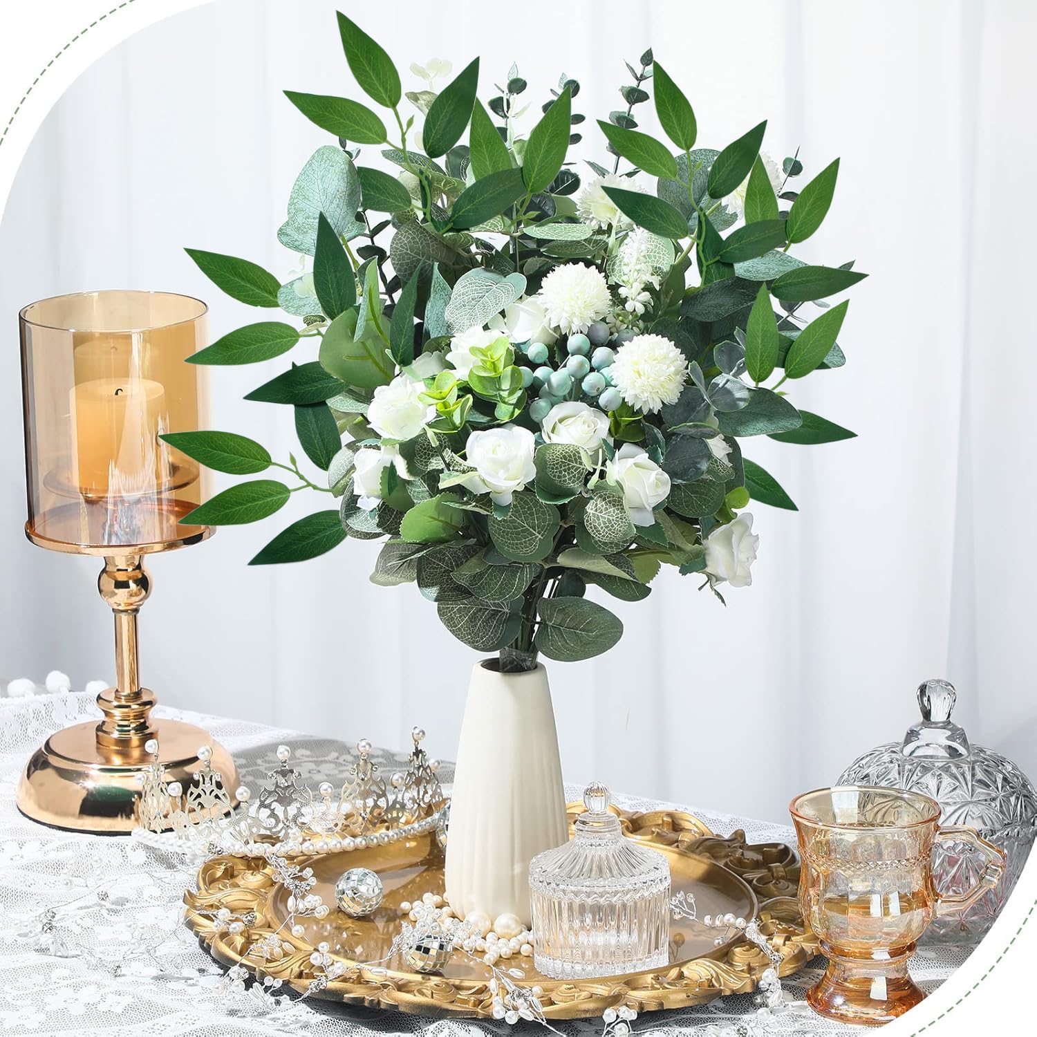 FUNORNAM greenery for centerpieces brings color and texture for events and homes.