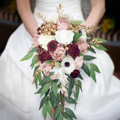 FUNORNAM wedding greenery complements arch decorations with vibrant greens.