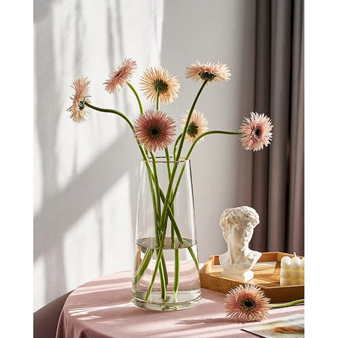 FUNSOBA clear vase with thick base offers stable daily display.