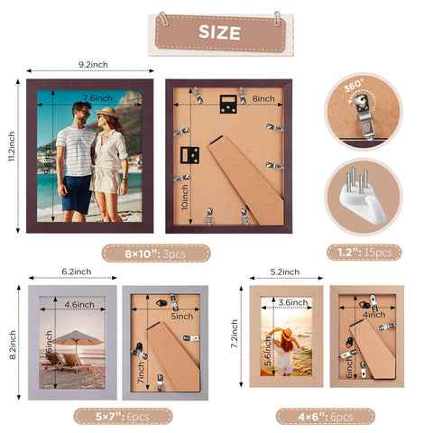 Funtopia 4x6 frames in soft colors for tabletops and desks.
