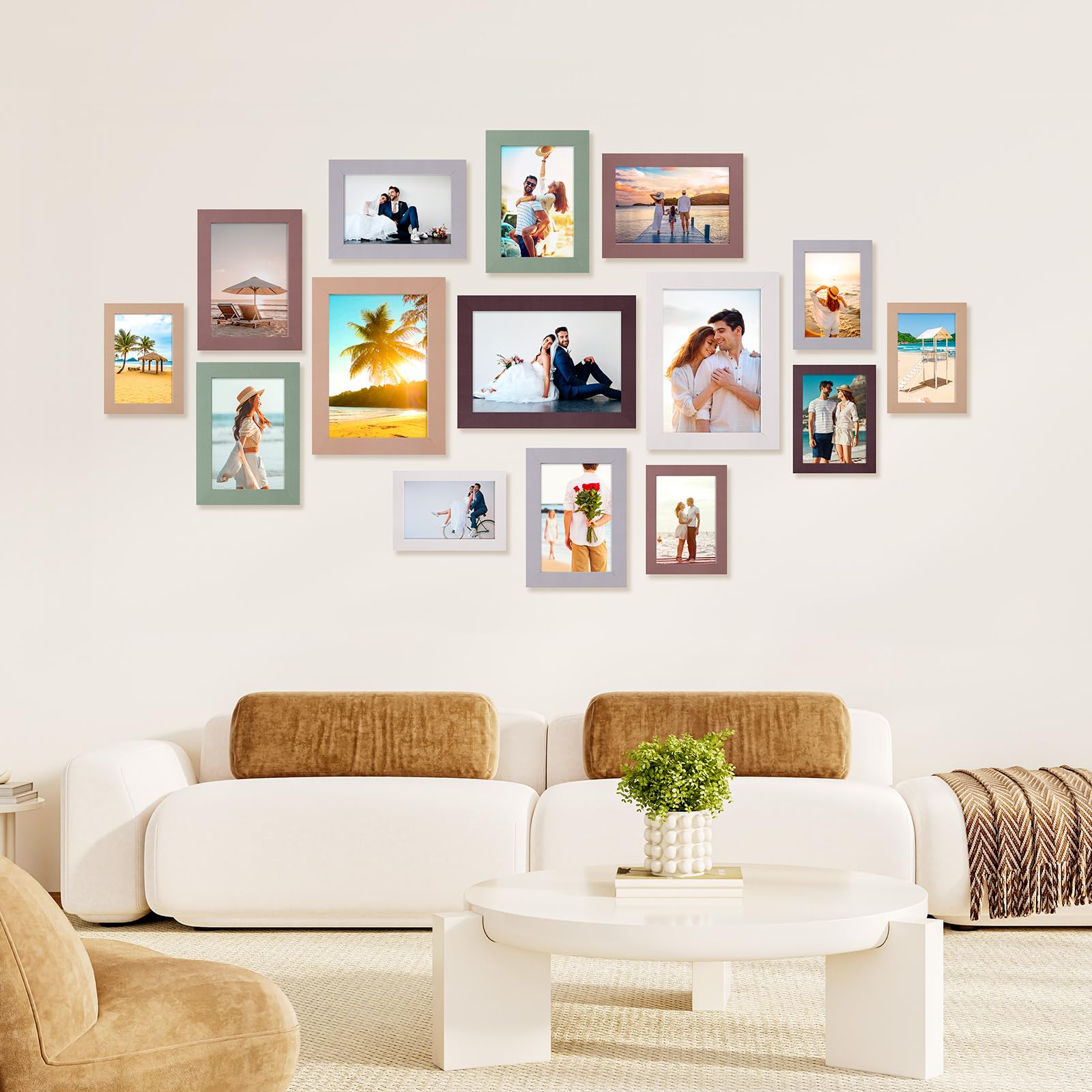 Funtopia 5x7 color frames suited for desks or shelves.