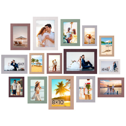 Funtopia 8x10 frames for gallery walls with easy wall mounting.