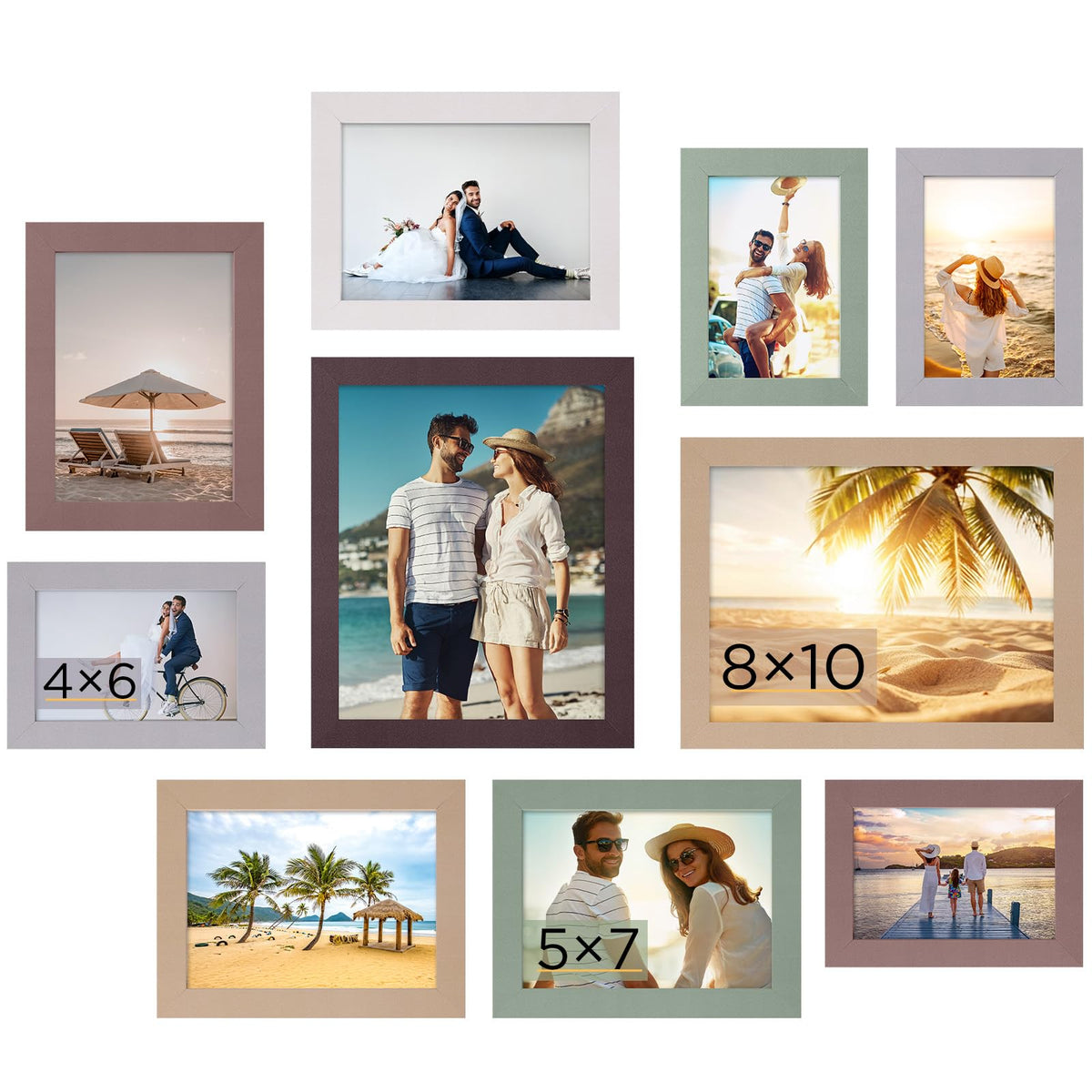 Funtopia wood grain 8x10 frame ideal for wall gallery displays