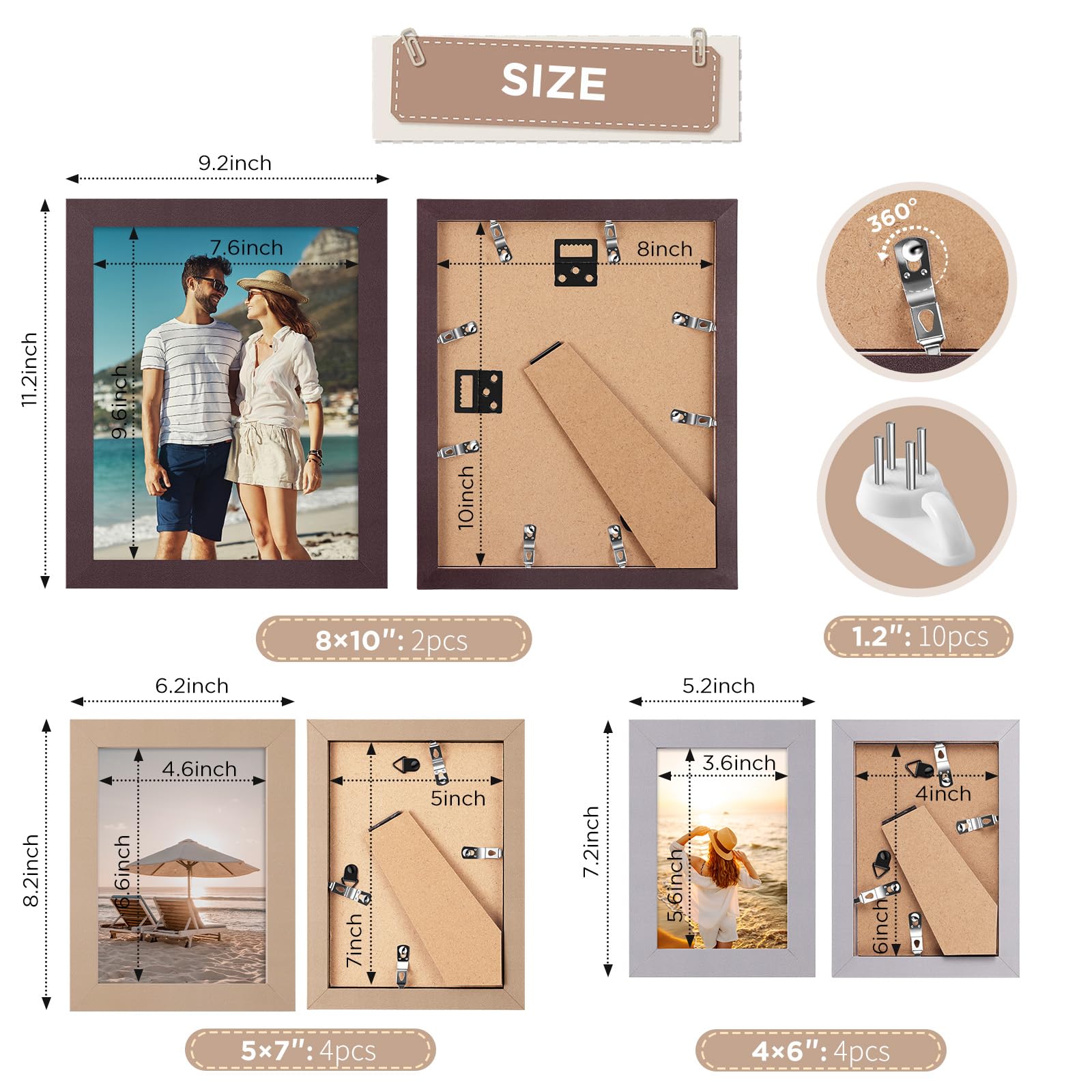 Funtopia frames offer versatile desktop and wall placement