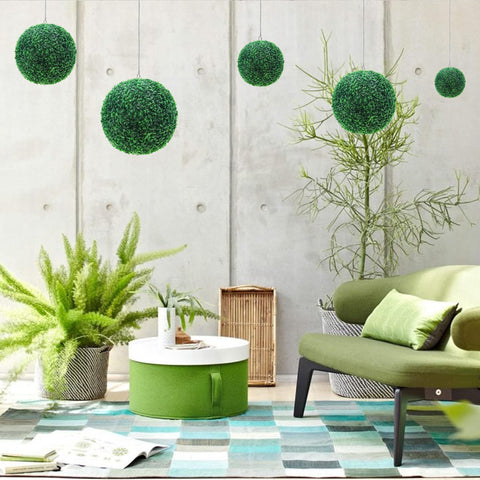 Funzhan boxwood ball container display easy to style.