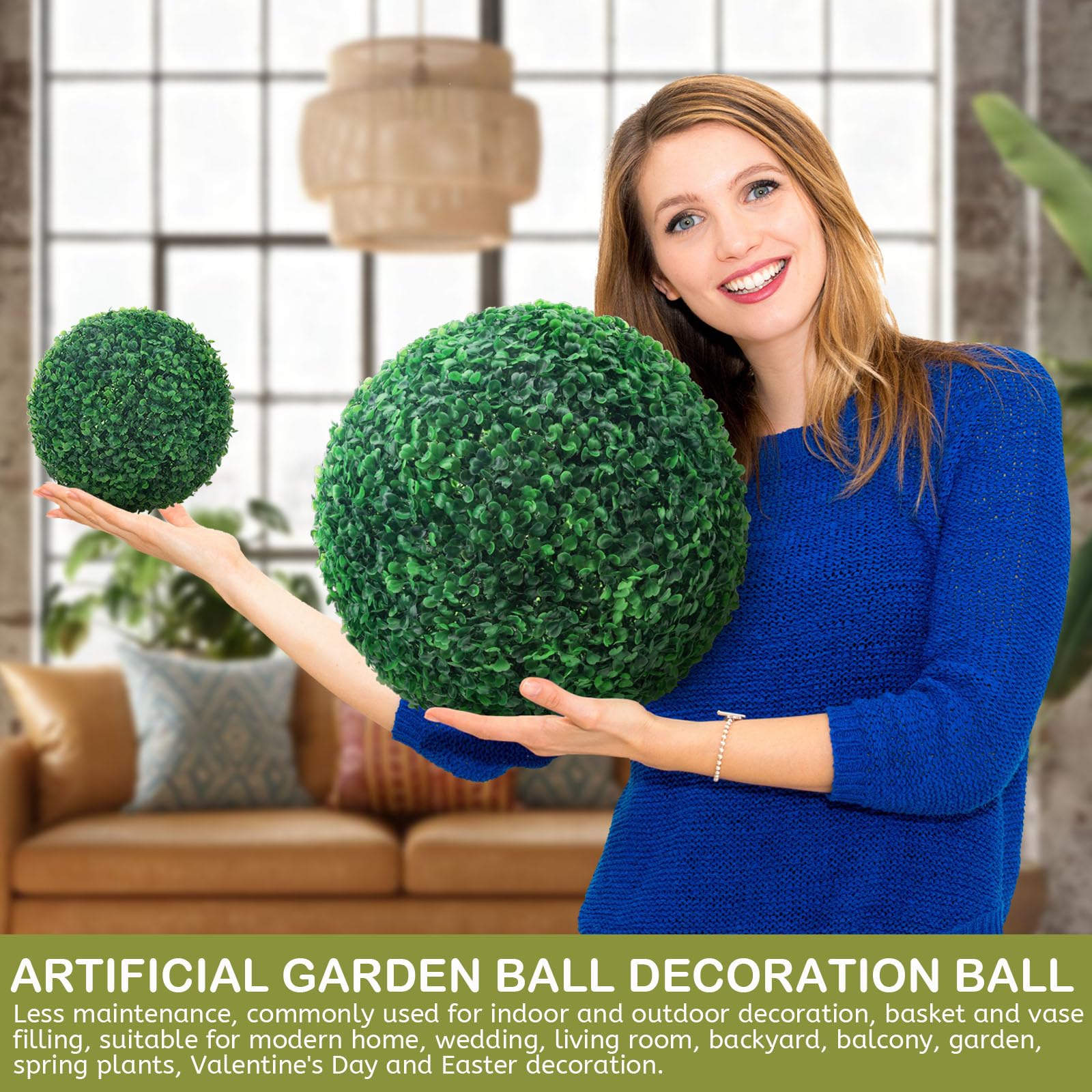 Funzhan topiary ball ceiling hanging setup versatile for events.