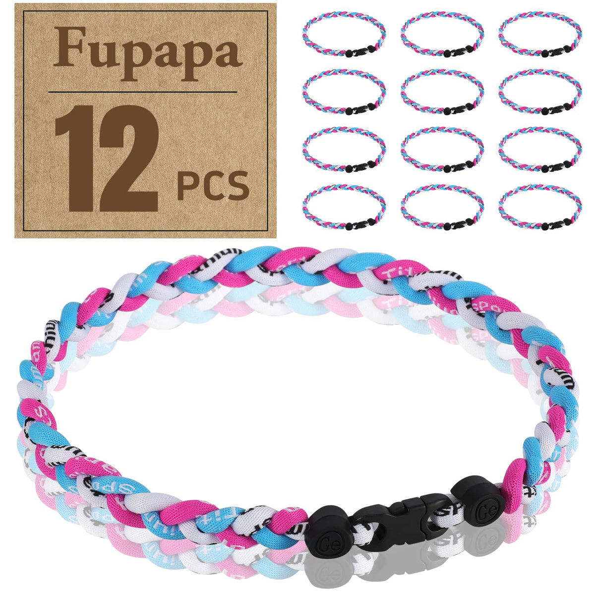 Fupapa baseball necklace in pink for vibrant team gifts and game-day looks