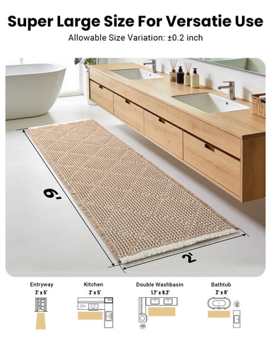Furicher 2x6 runner in hallway demonstrates versatile layout and floor protection