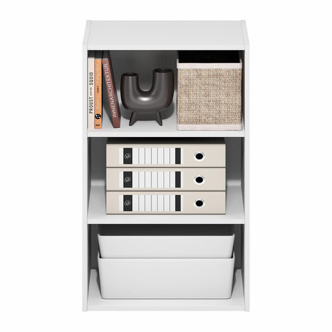 Furinno Basic Book Shelf 11 by 17 by 26 in white ensures precise fit