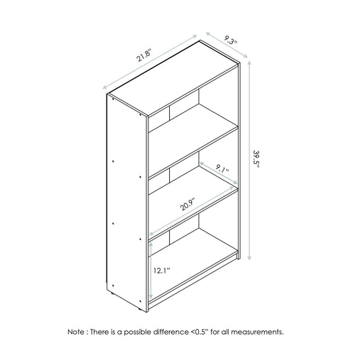 Furinno BASIC Book Shelf in living room setup for books and decor