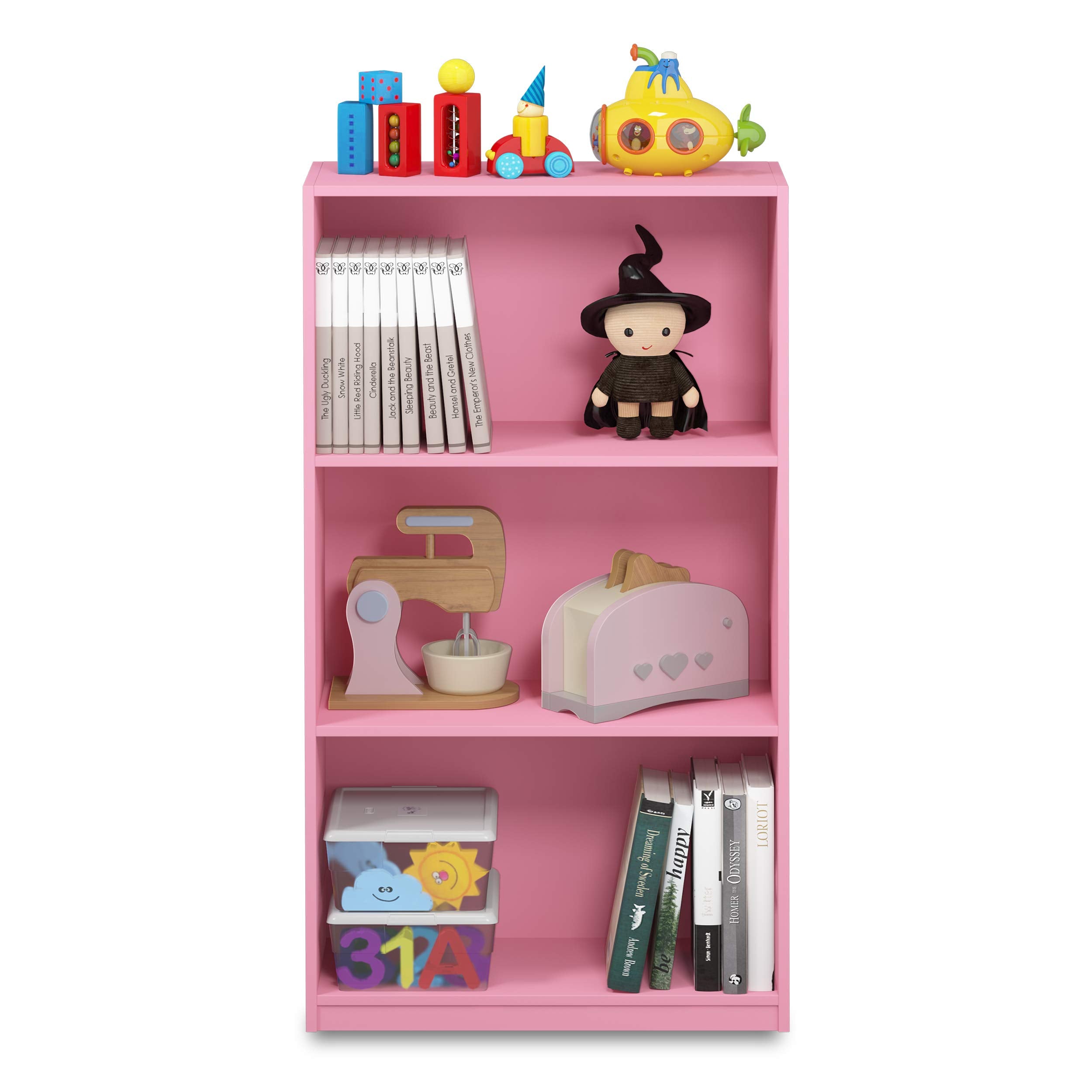 Furinno BASIC Book Shelf sturdy construction demonstrates reliable support for books