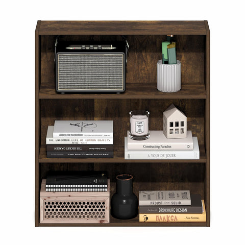 Furinno Basic Book Shelf sturdy composite wood supports long-term daily use.