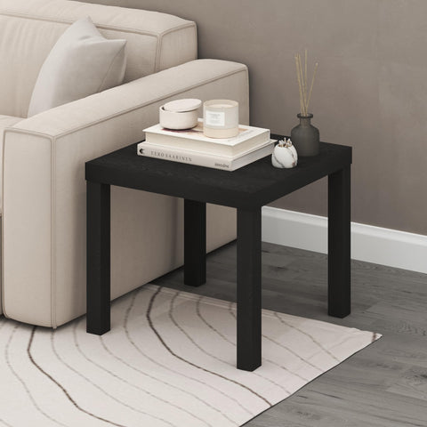 Furinno Classic Homey end table, dimensions 20 in, compact footprint.