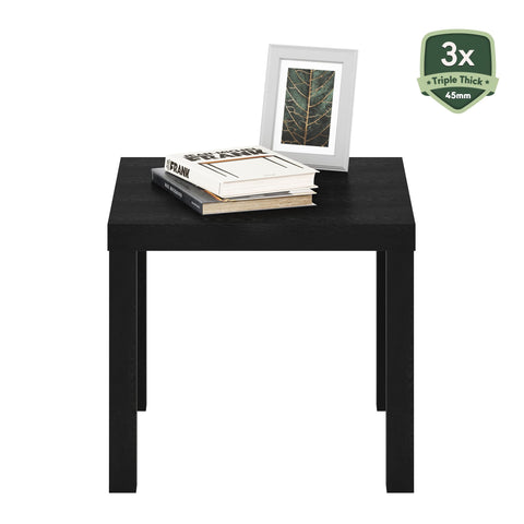 Furinno End Table uses FSC certified wood and PEFC endorsements for sustainable craft.