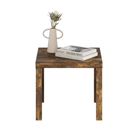 Furinno Classic Side Table as a bedroom nightstand keeps essentials nearby.