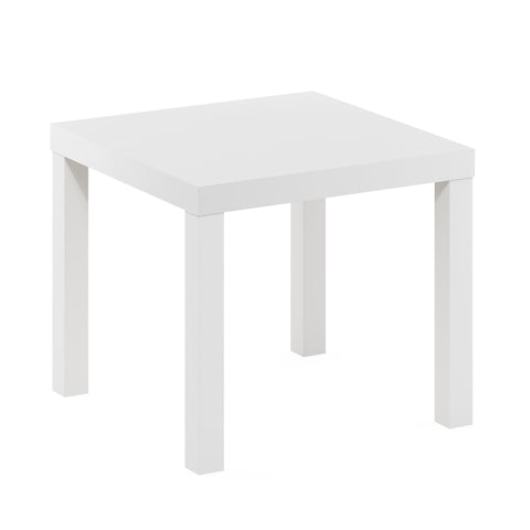 Furinno Classic Side Table measures 20x20x17.5 inches for small spaces.