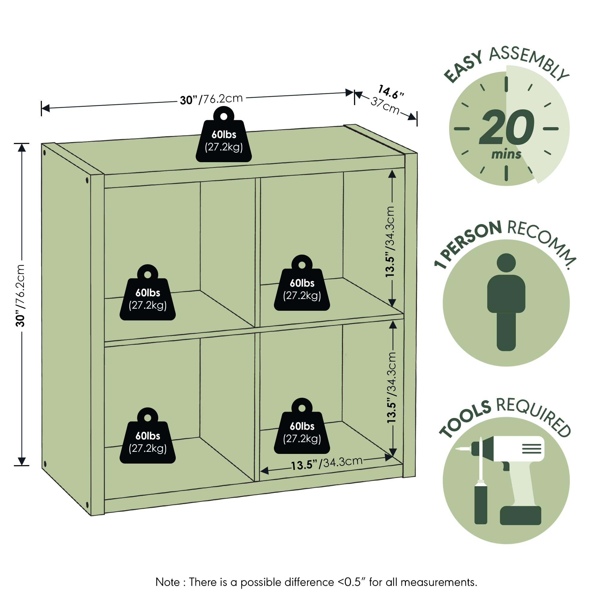 Assembly pack includes clear, step-by-step instructions.