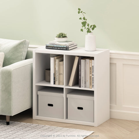 Side view highlights slim footprint for compact spaces.