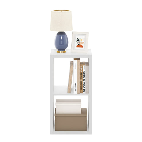 Furinno Cubicle open-back two-cube storage white assembly pack and tools
