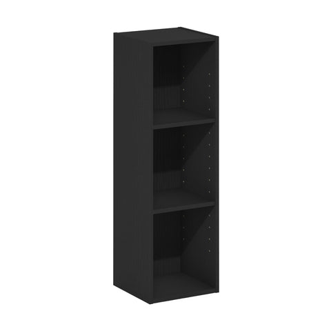 Furinno Fulda 31-5-inch height maximizes vertical storage in compact rooms.