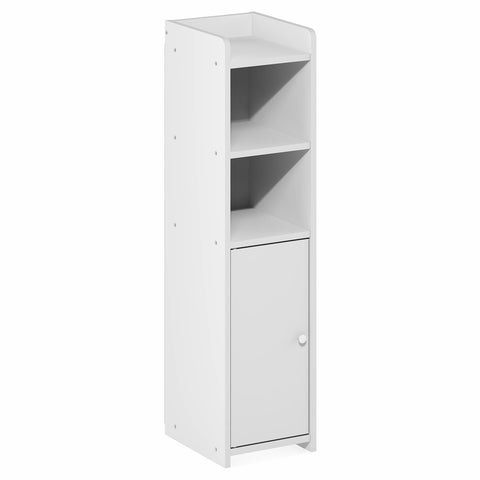 Door cabinet protects contents from moisture and dust.