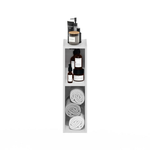 Furinno Fulda dimensions 9.3 by 5.9 by 21.2 inches.