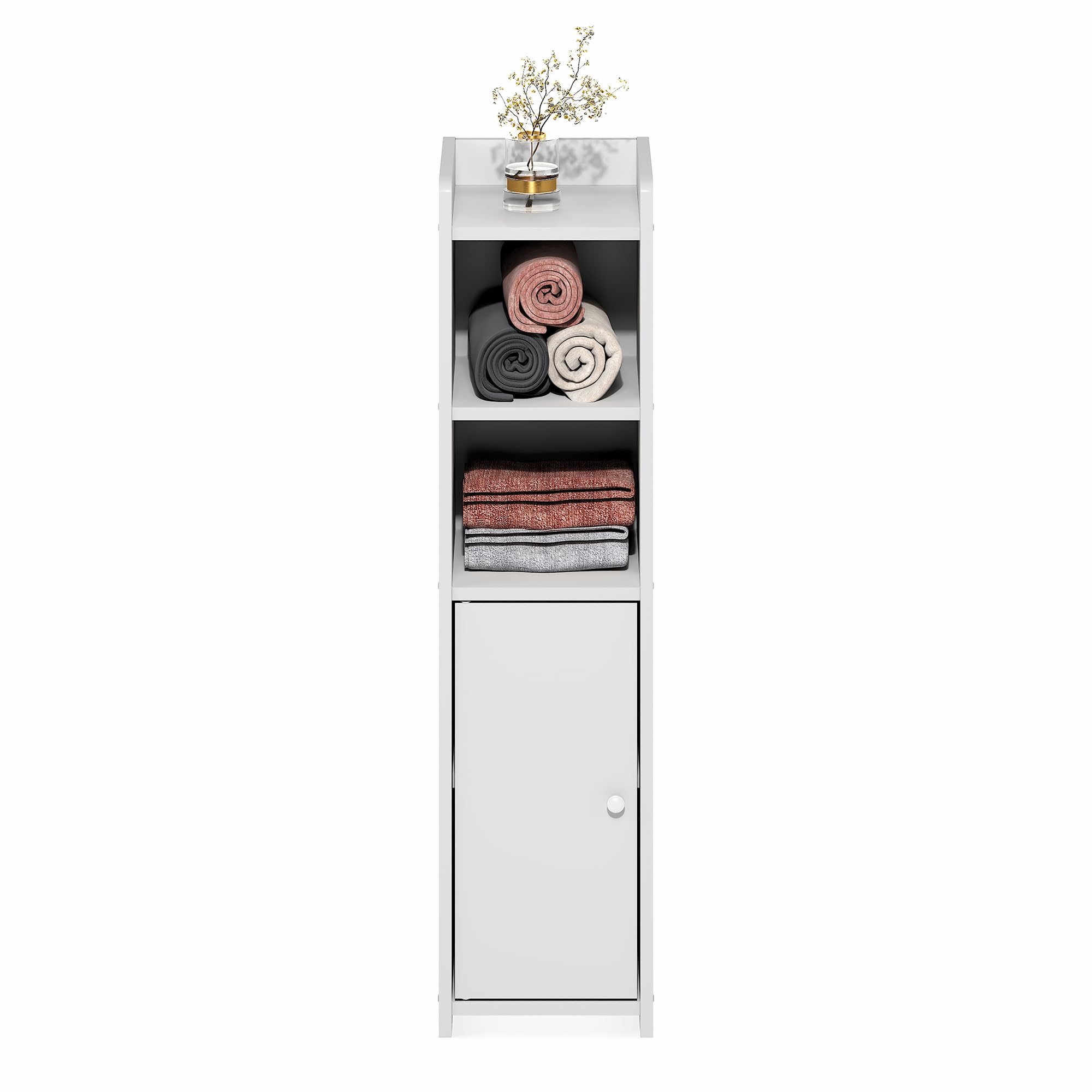 White finish on Fulda adds a clean, modern look.
