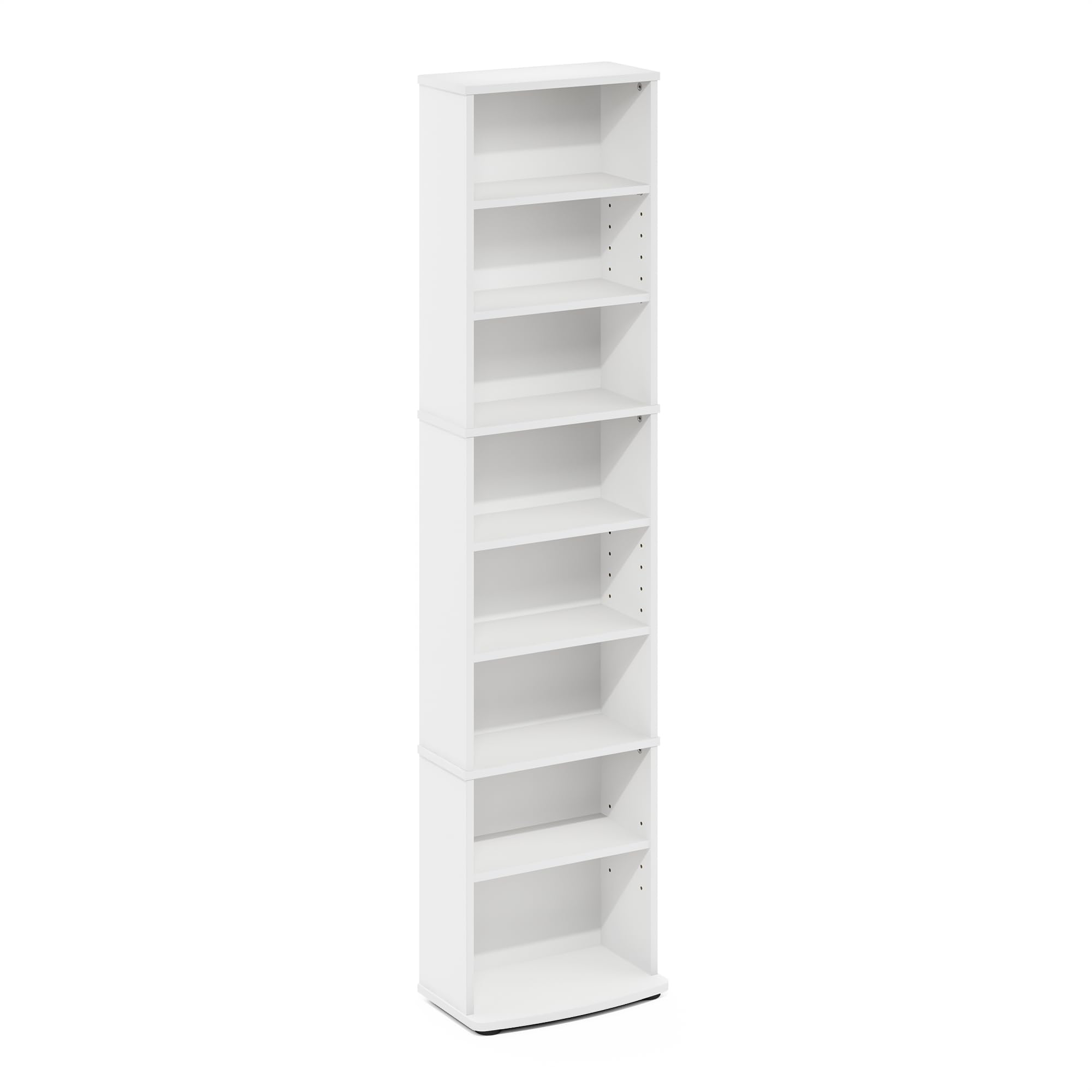 Furinno Jaya white finish display fits living room decor