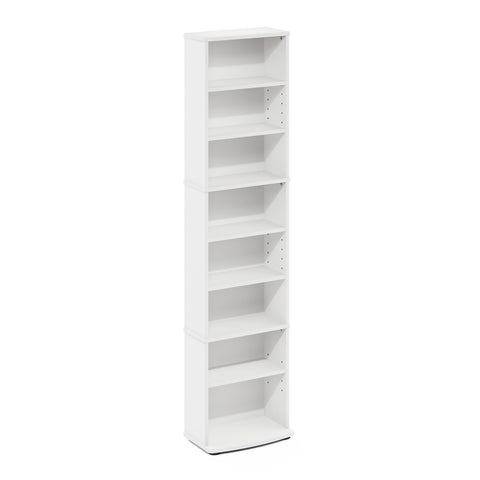 Furinno Jaya white finish display fits living room decor