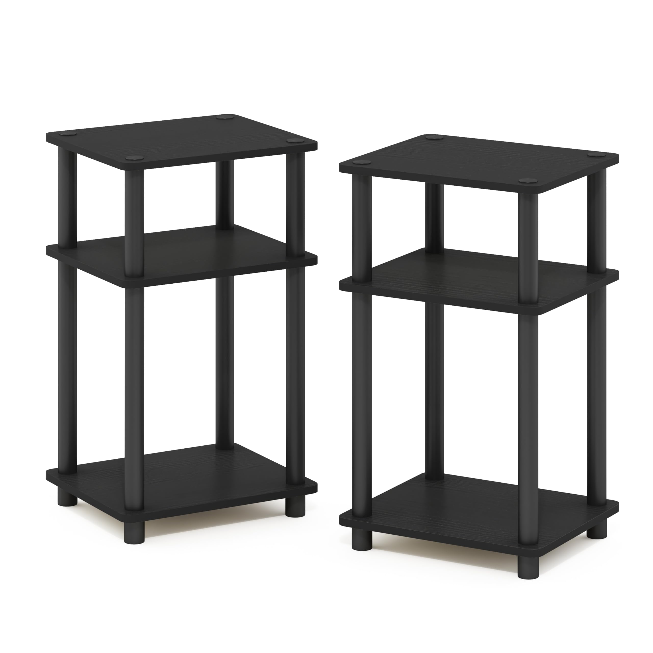 Furinno 3-tier end table fits small living rooms and bedrooms.