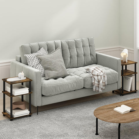 Warm amber pine tone complements modern living spaces