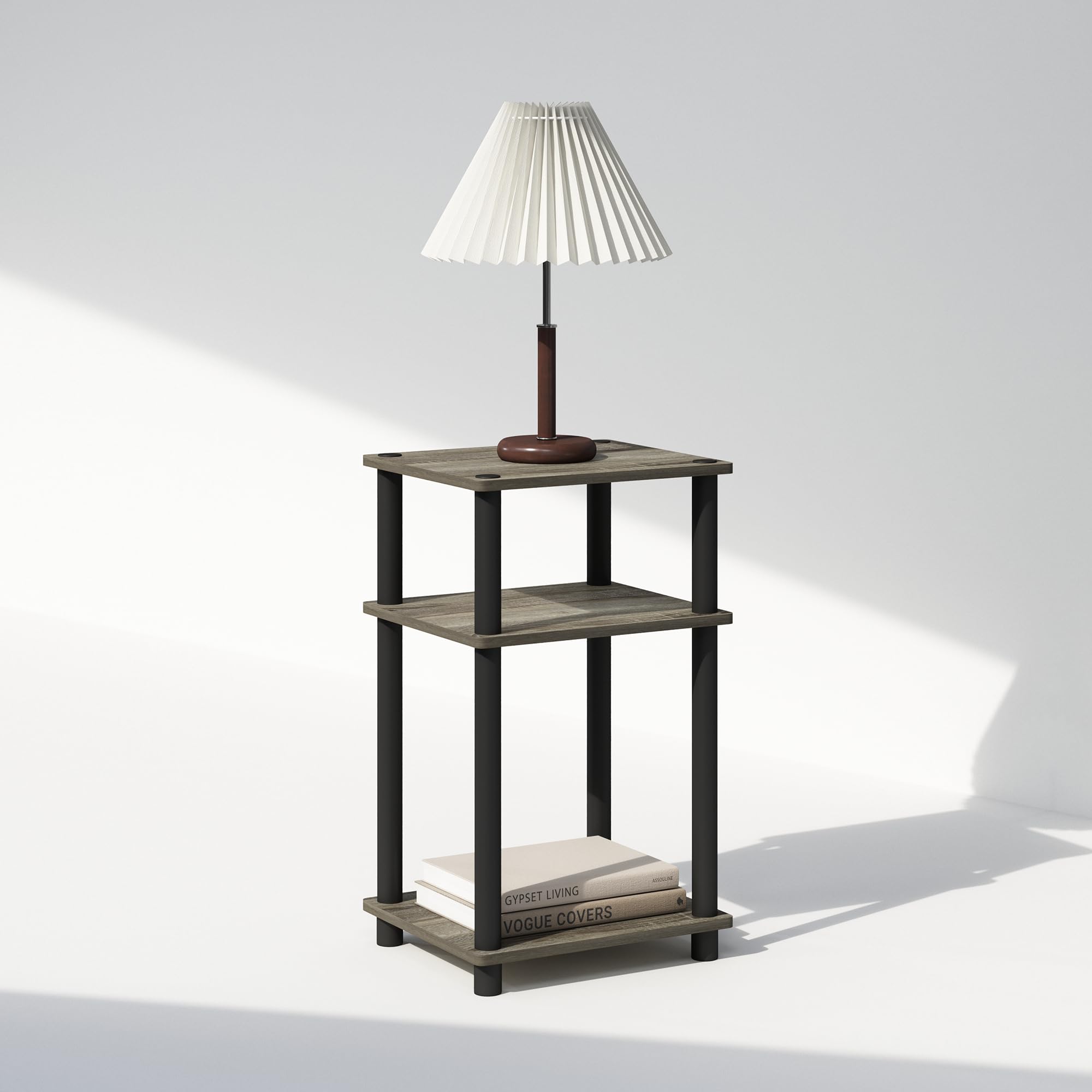 Furinno Just Night Stand dimensions 11.5 by 13.4 by 22.8 inches for compact spaces