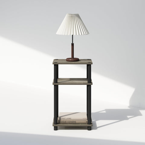 Furinno Just Night Stand supports 20 lbs per shelf for versatile storage