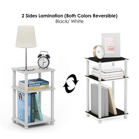 Furinno Just Shelf keeps items organized and within reach.