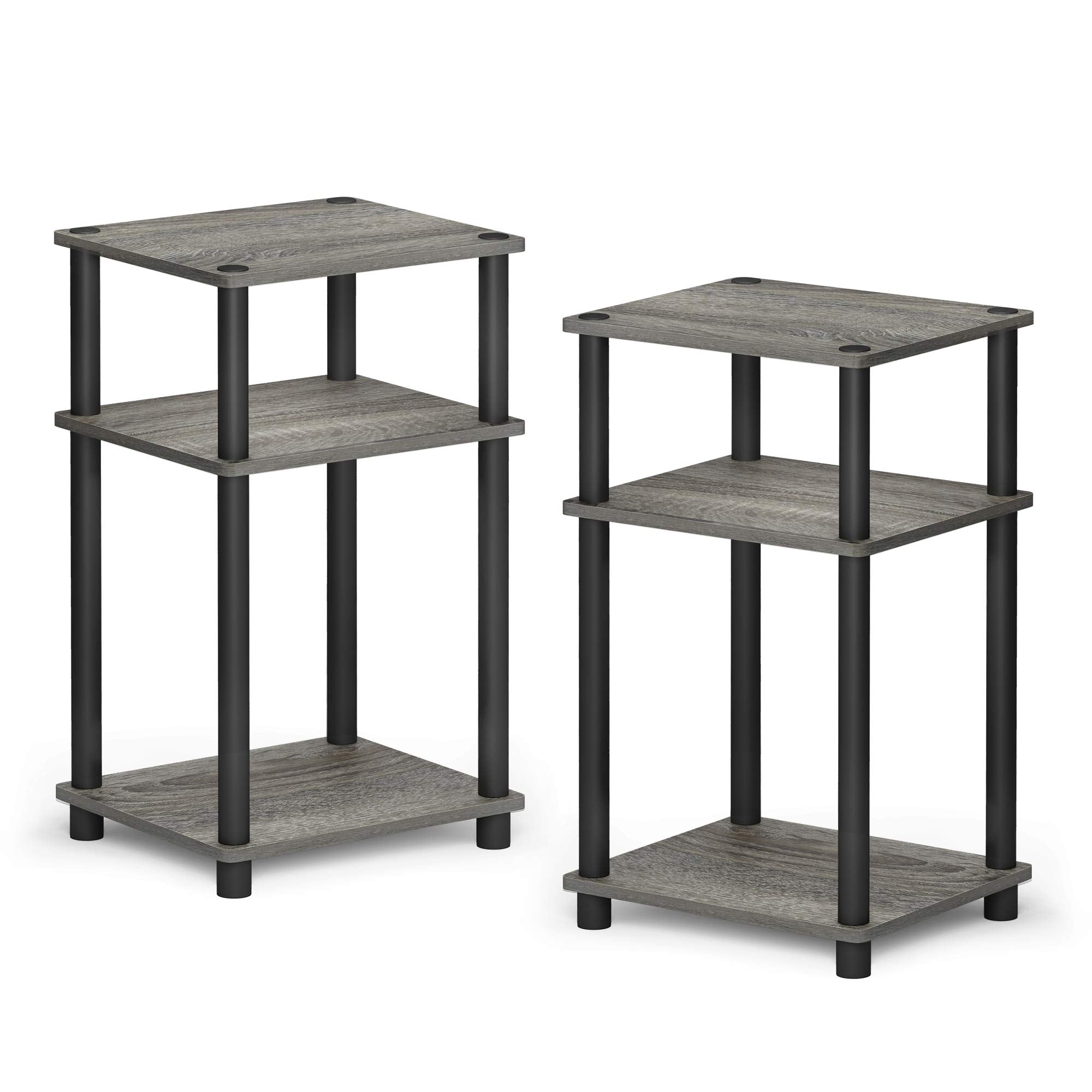 Furinno Just shelves with items lifestyle shot demonstrates accessible storage.