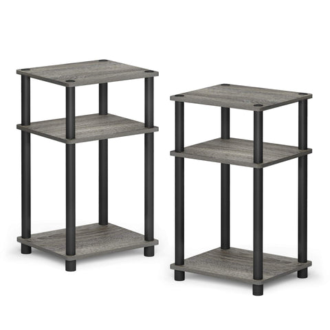 Furinno Just shelves with items lifestyle shot demonstrates accessible storage.