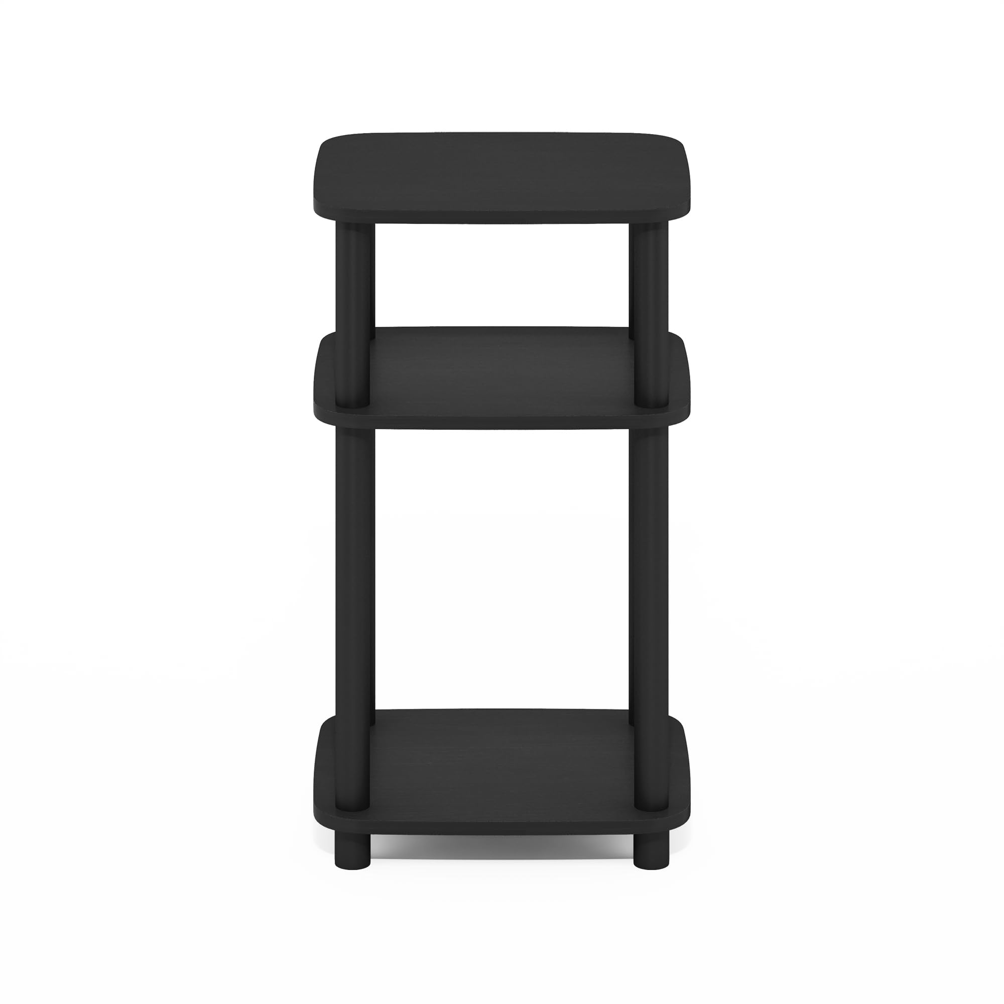Furinno Just side table placed beside sofa in a modern living room setting.