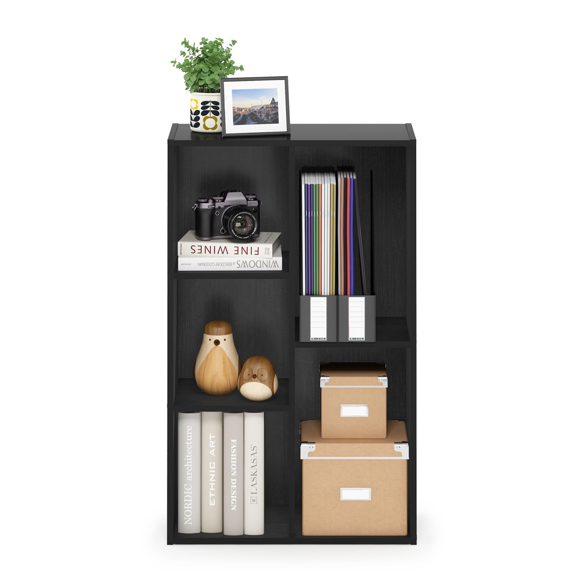 Furinno Luder slim dimensions help save floor space.