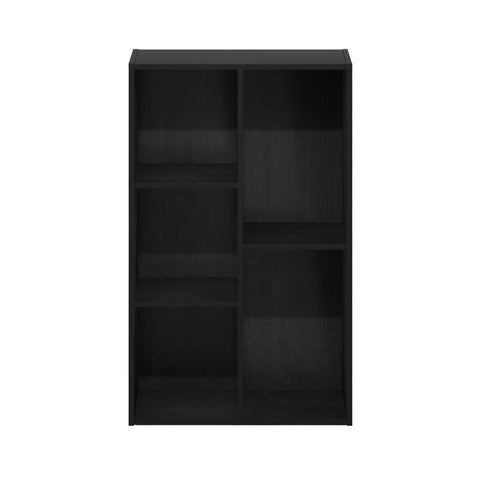 Furinno Luder back panel adds stability and prevents items slipping behind.