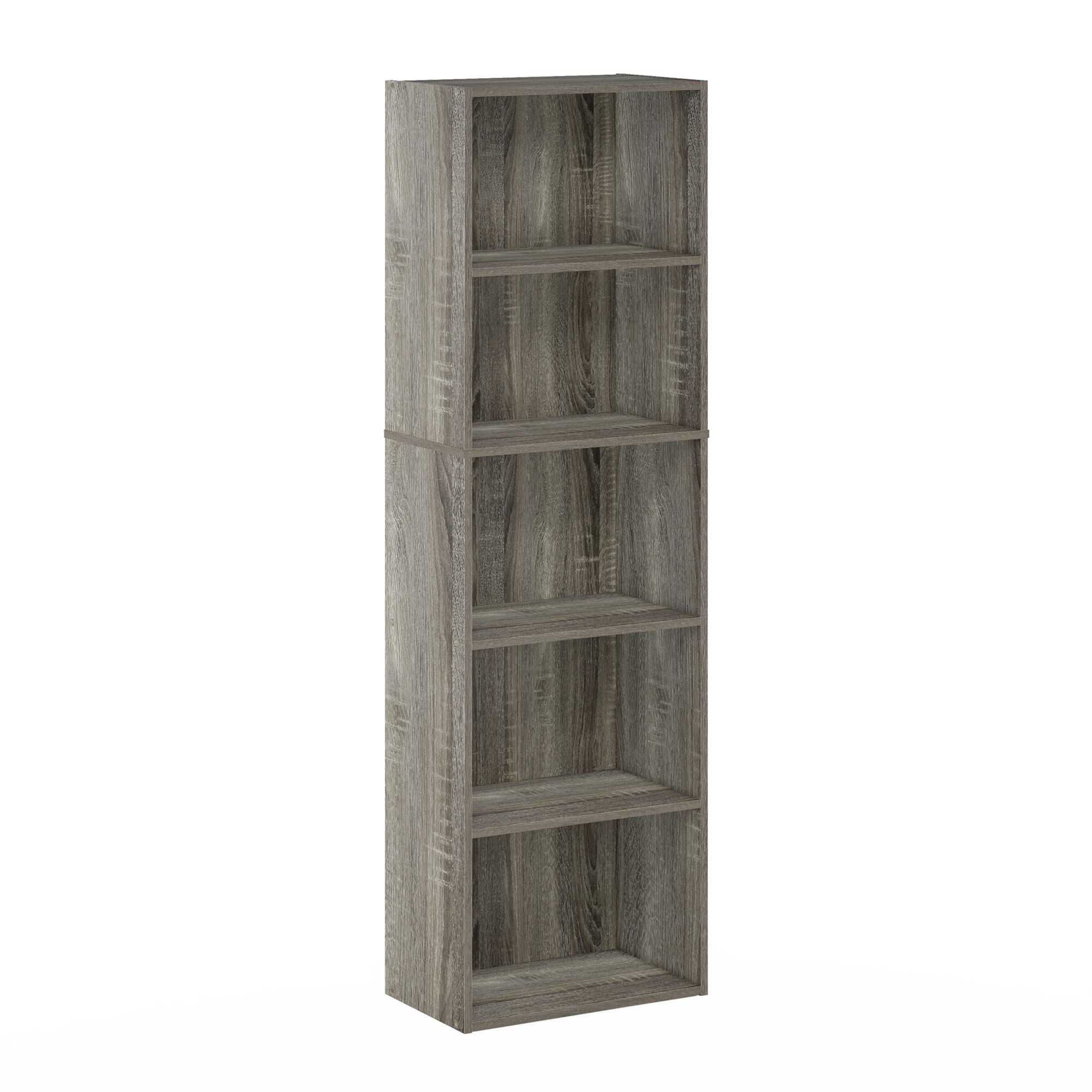 Furinno LUDER back panel adds stability.