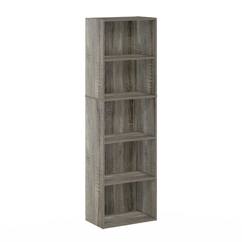 Furinno LUDER back panel adds stability.
