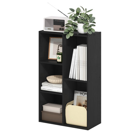 Furinno LUDER 5-cube bookshelf with open storage for books and display items in a tidy living space