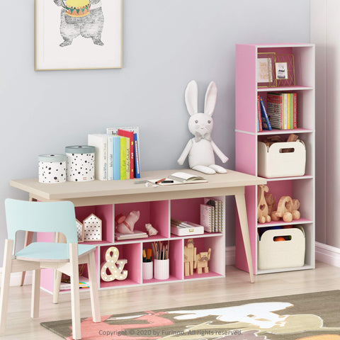 Furinno LUDER back panel adds stability for daily use.