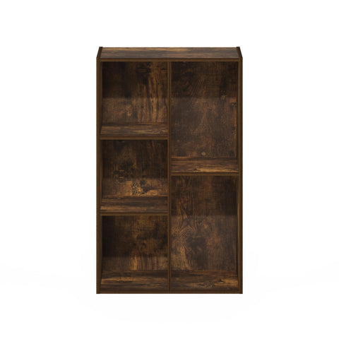 Furinno LUDER dimensions 9.4 x 19.5 x 31.5 inches in amber pine.
