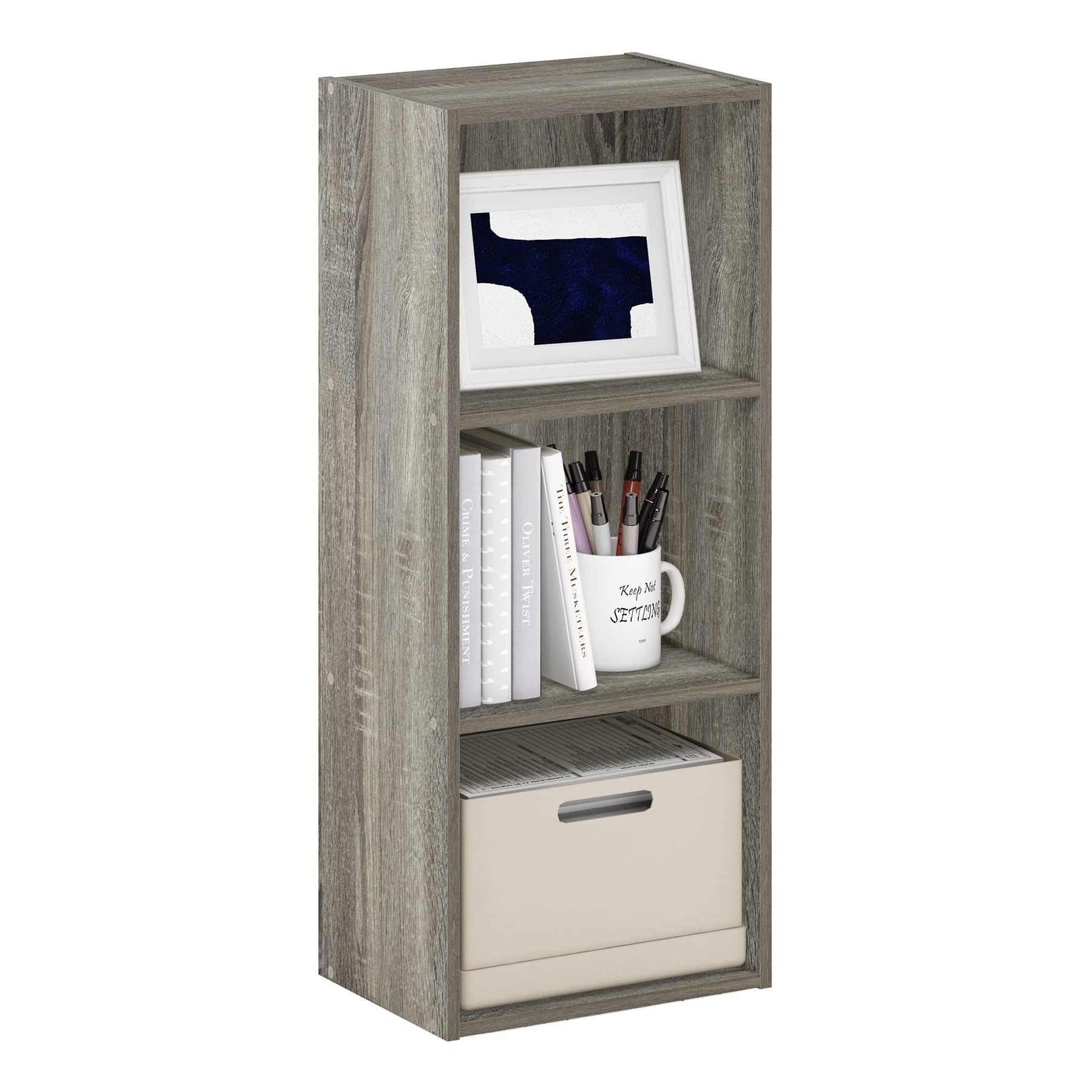 Furinno LUDER book shelf frame, clean modern look for organized living spaces.