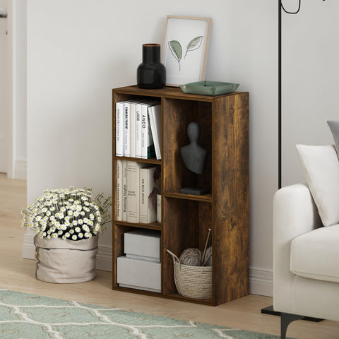 Furinno LUDER book shelf open cubes showcase flexible display and tidy book organization.