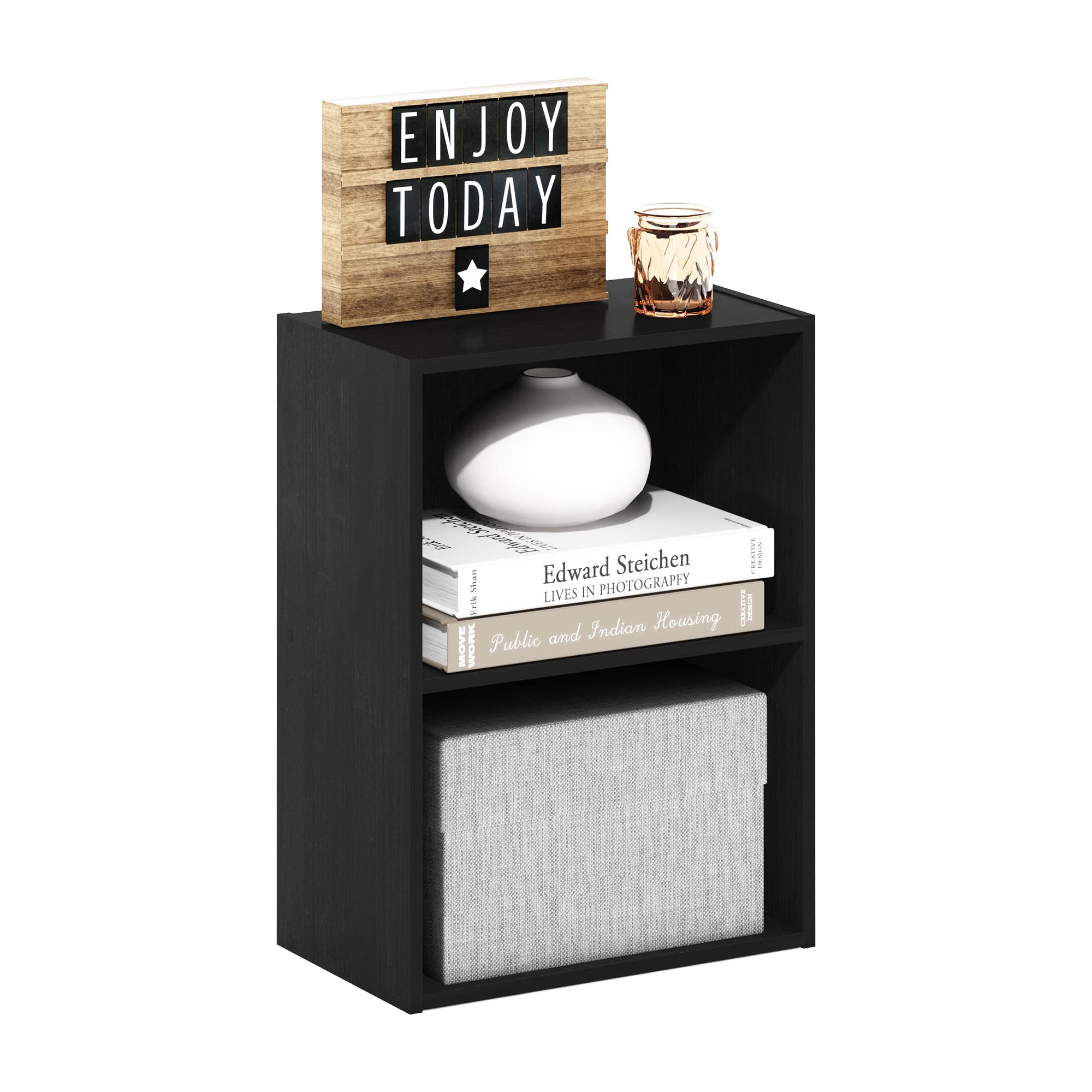 Furinno Luder Bookcase with open shelves for compact spaces