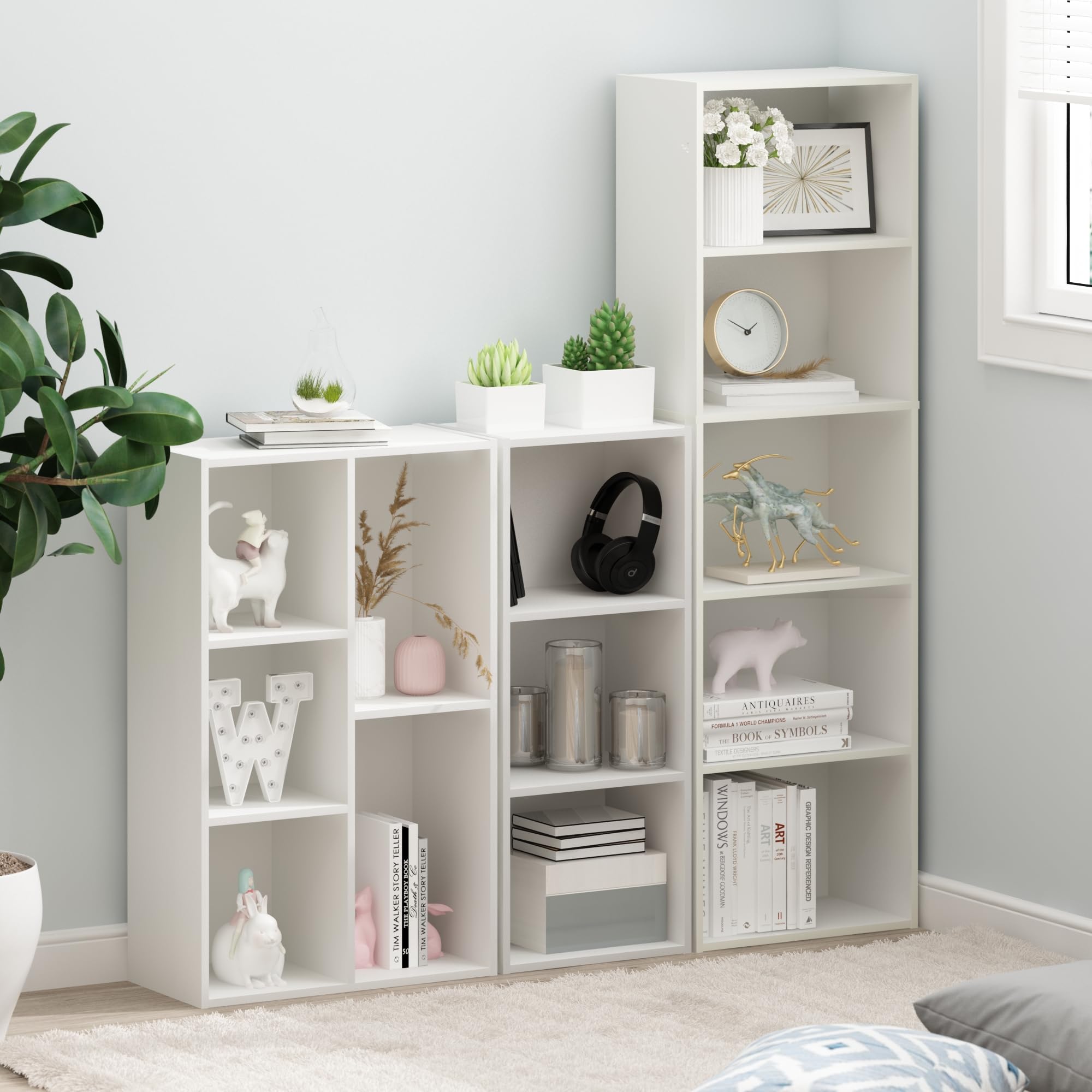 Furinno LUDER versatile shelf for books and décor.