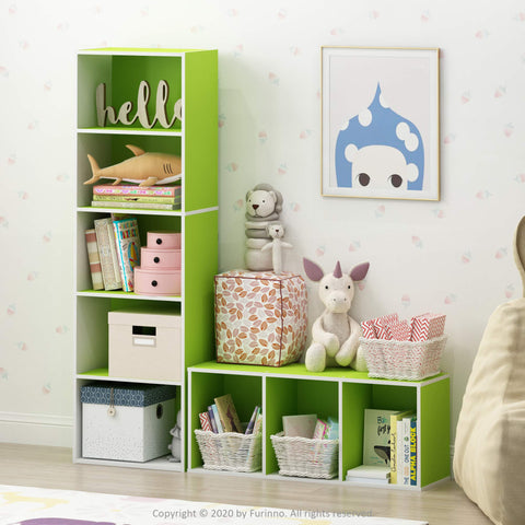 Furinno Luder open shelves bookcase displaying books and decor